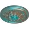 Ekena Millwork Katheryn Ceiling Medallion (Fits Canopies up to 2 1/8"), 14 1/2"OD x 2 3/4"P, Copper Green Patina CM14KTCGS - alternate 4